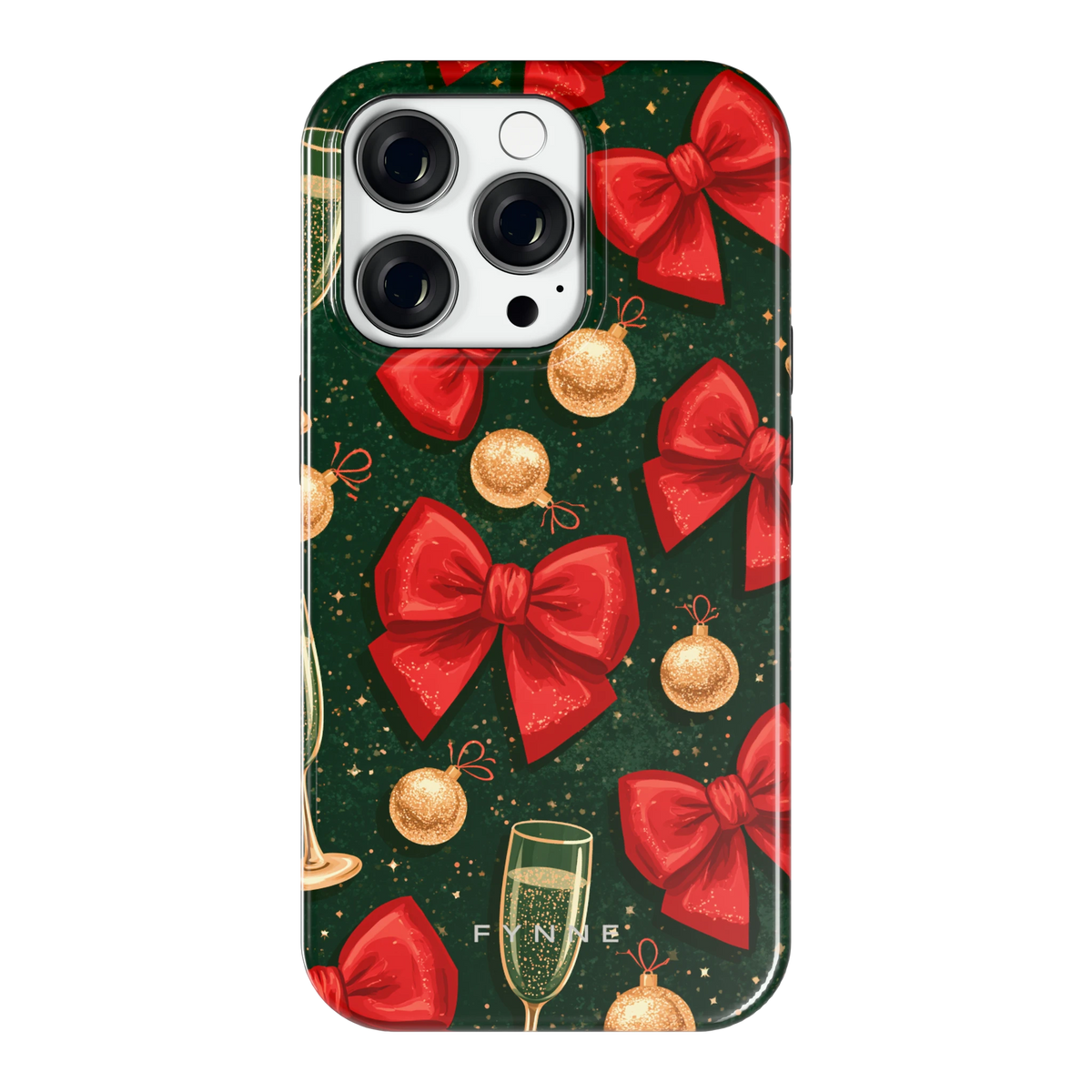 Strikken en bubbels hoesje voor iPhone 14 Pro, achterkant