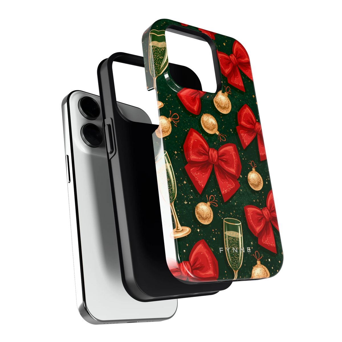 Strikken en bubbels hoesje voor iPhone 14 Pro, los van de telefoon