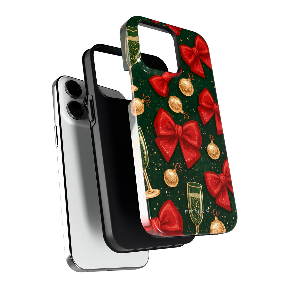Strikken en bubbels hoesje voor iPhone 14 Pro Max, los van de telefoon