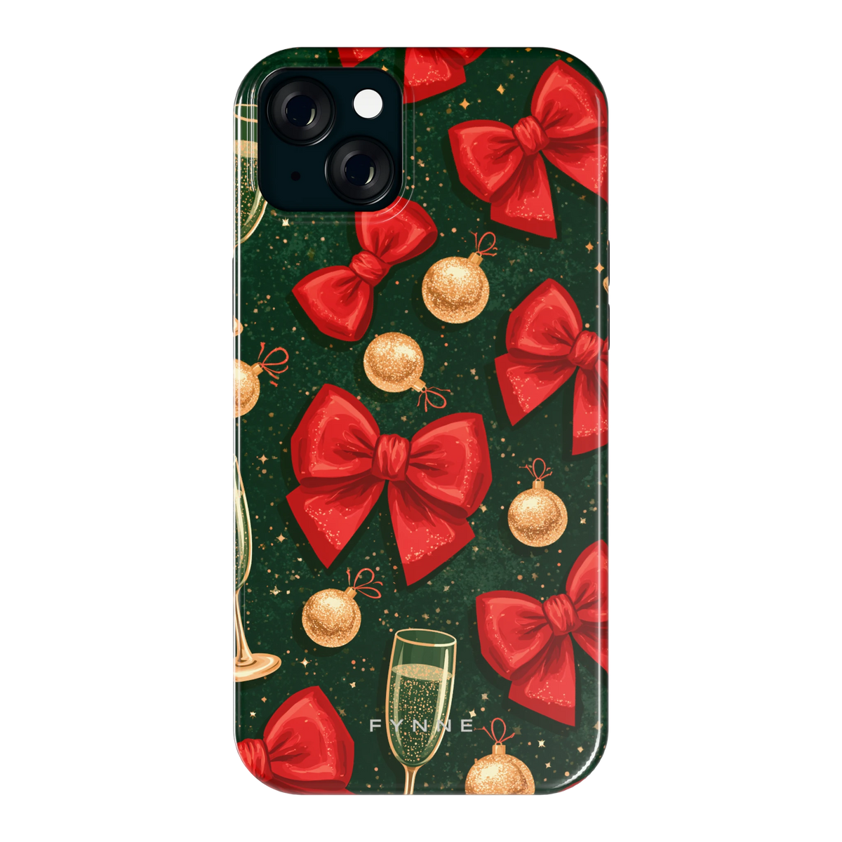 Strikken en bubbels hoesje voor iPhone 15 Plus, achterkant