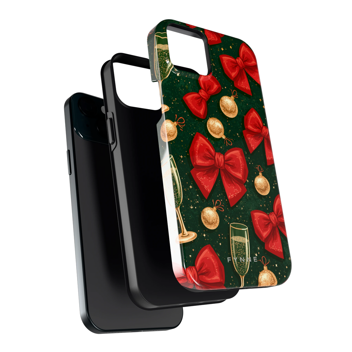 Strikken en bubbels hoesje voor iPhone 15 Plus, los van de telefoon