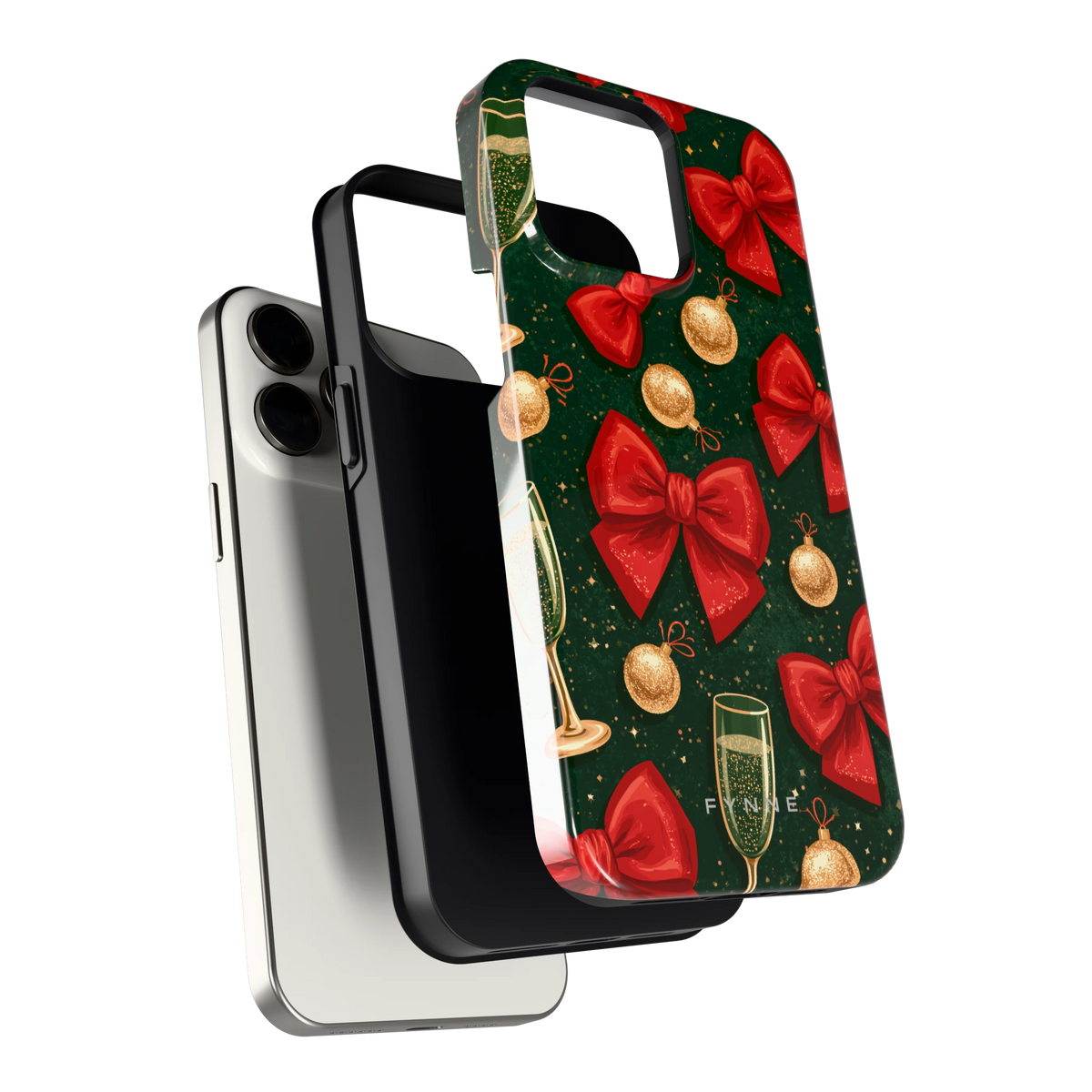 Strikken en bubbels hoesje voor iPhone 15 Pro Max, los van de telefoon