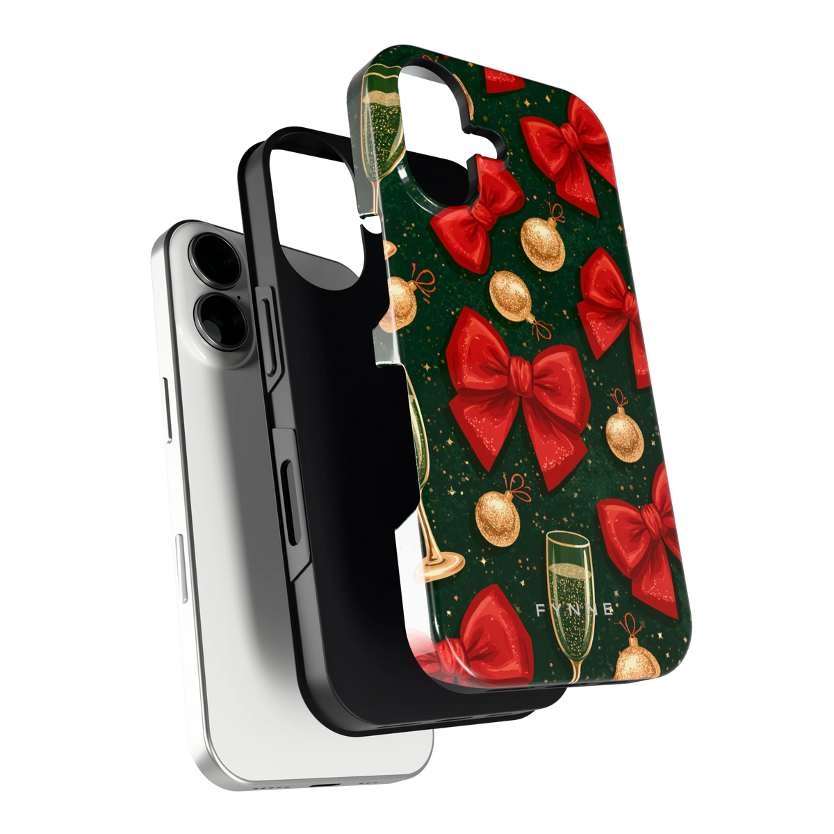 Strikken en bubbels hoesje voor iPhone 16, los van de telefoon
