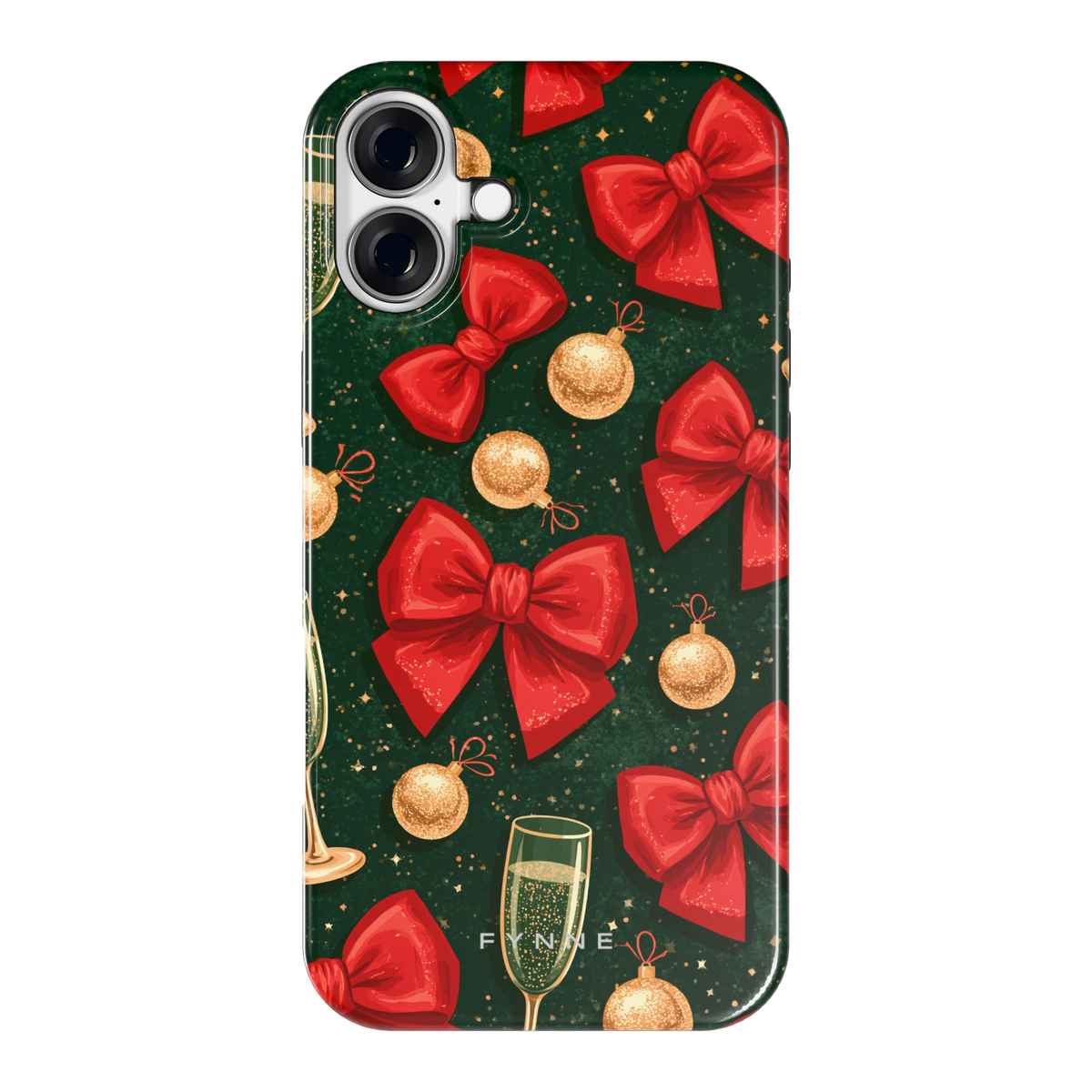 Strikken en bubbels hoesje voor iPhone 16 Plus, achterkant