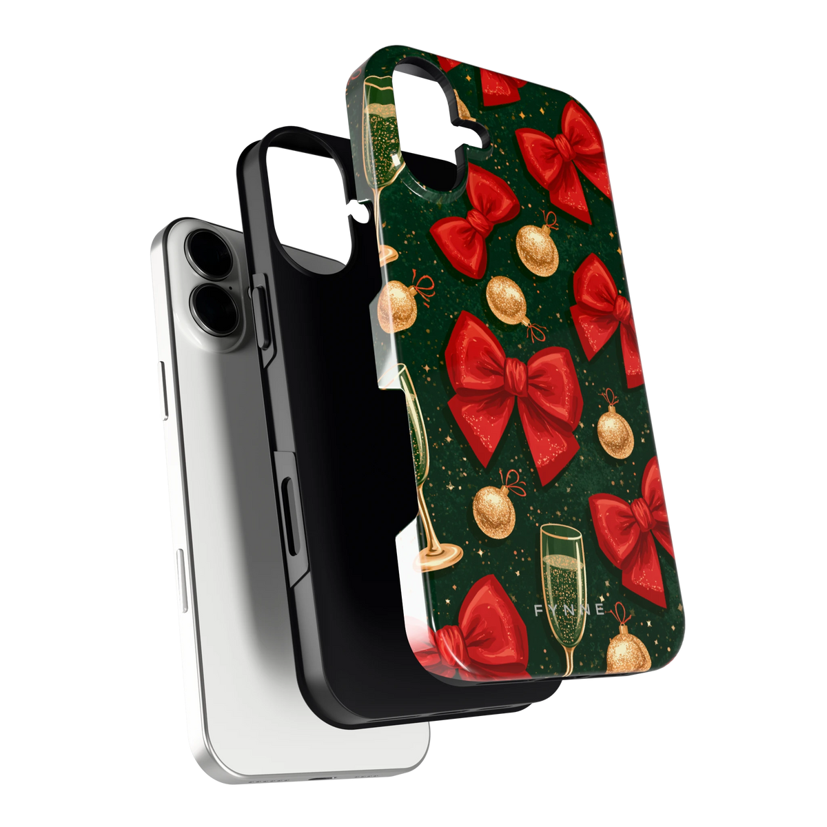 Strikken en bubbels hoesje voor iPhone 16 Plus, los van de telefoon