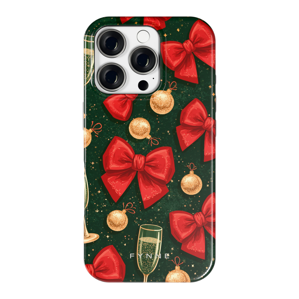 Strikken en bubbels hoesje voor iPhone 16 Pro, achterkant