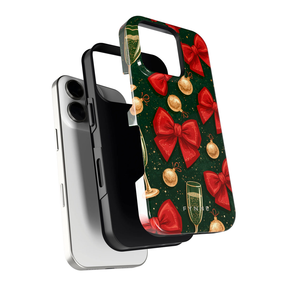 Strikken en bubbels hoesje voor iPhone 16 Pro, los van de telefoon