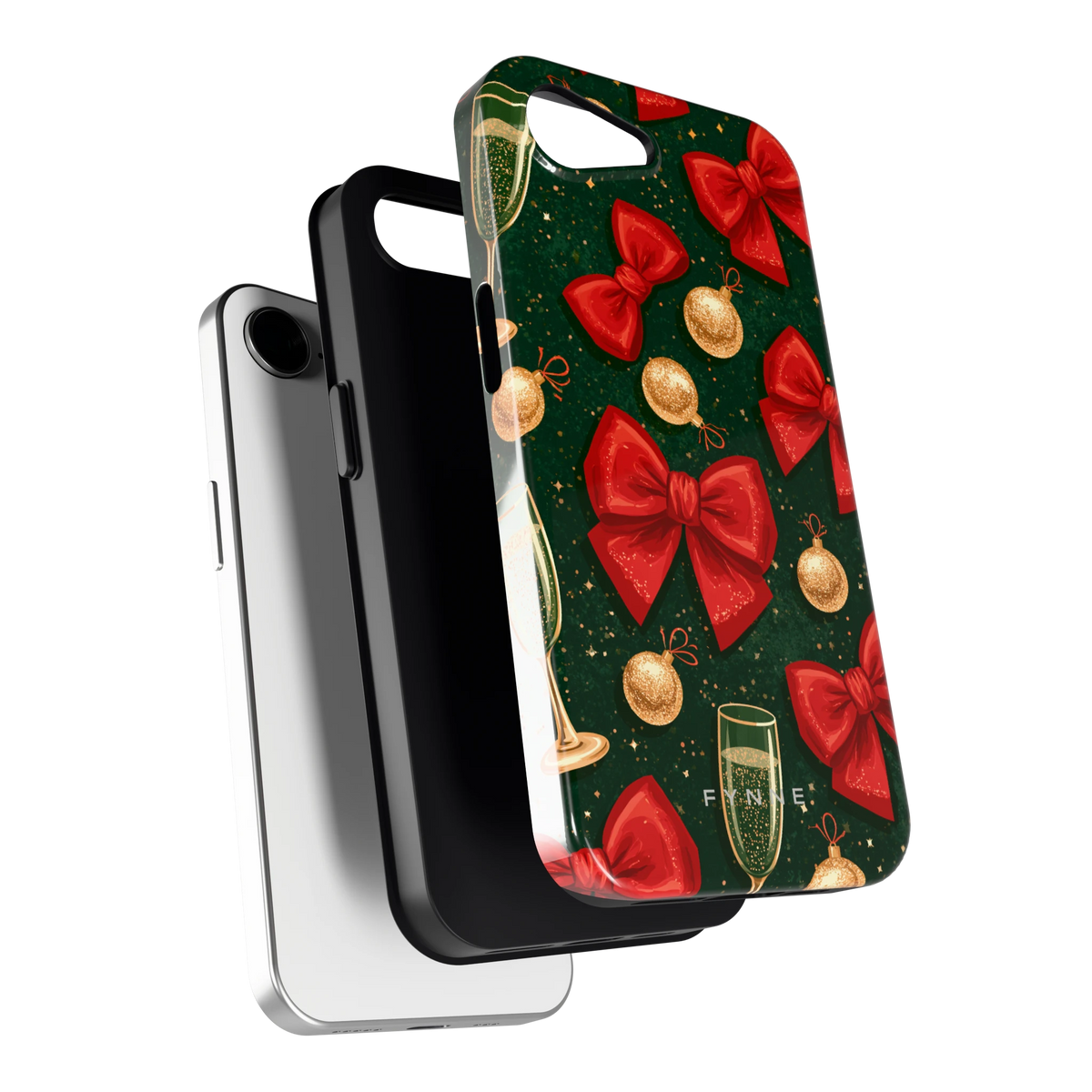 Strikken en bubbels hoesje voor iPhone 16e, los van de telefoon