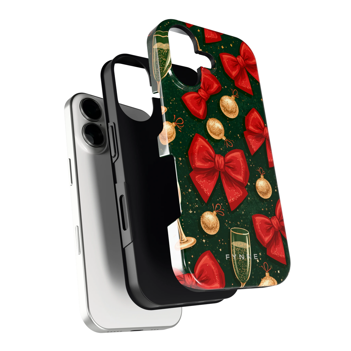 Strikken en bubbels hoesje voor iPhone 17, los van de telefoon