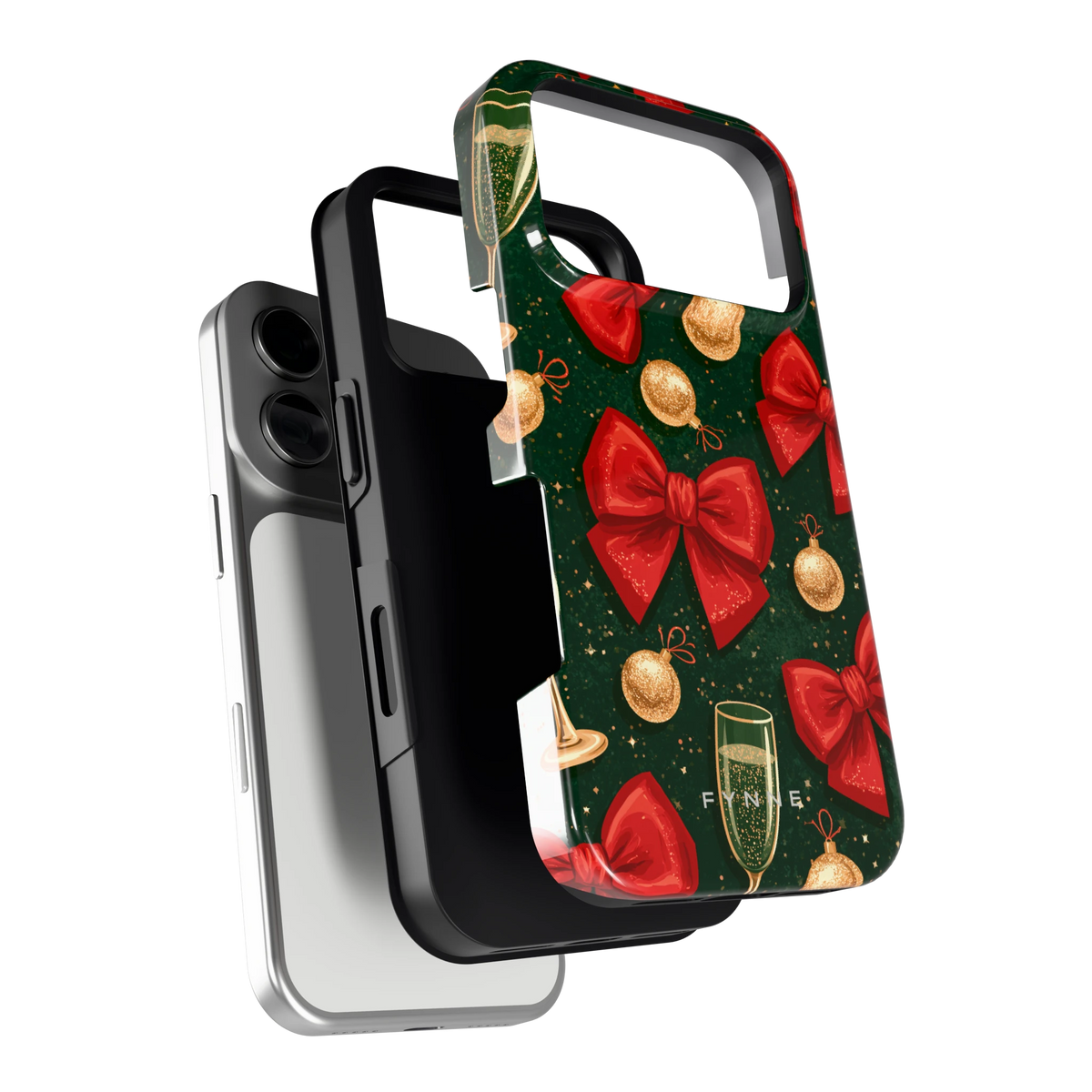 Strikken en bubbels hoesje voor iPhone 17 Pro, los van de telefoon