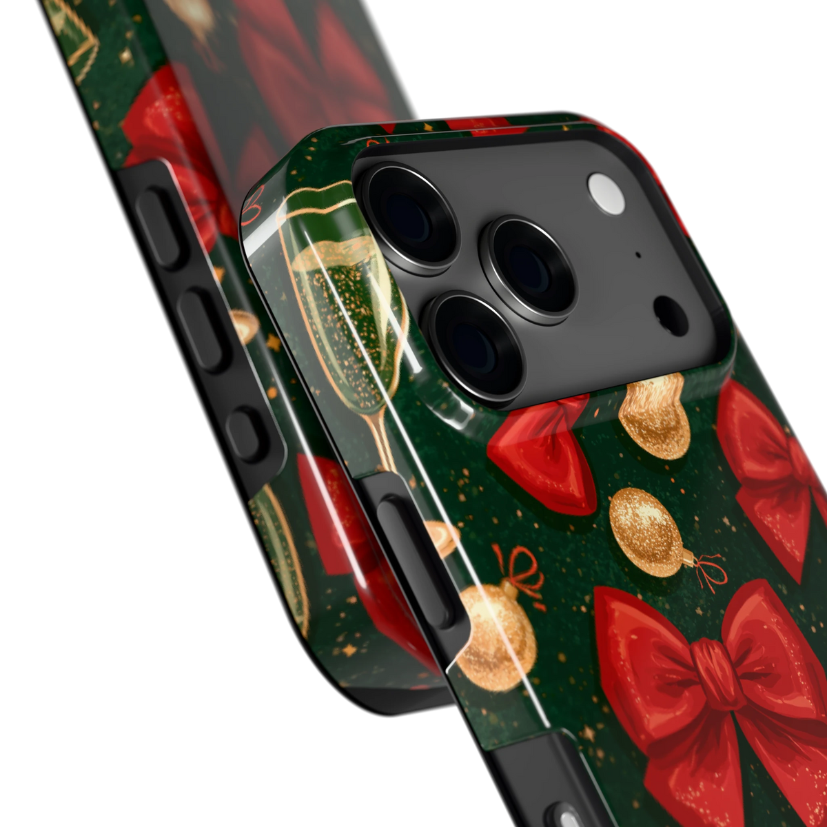 Strikken en bubbels hoesje voor iPhone 17 Pro, close-up
