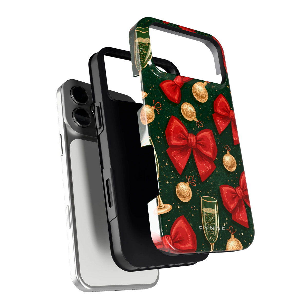 Strikken en bubbels hoesje voor iPhone 17 Pro Max, los van de telefoon