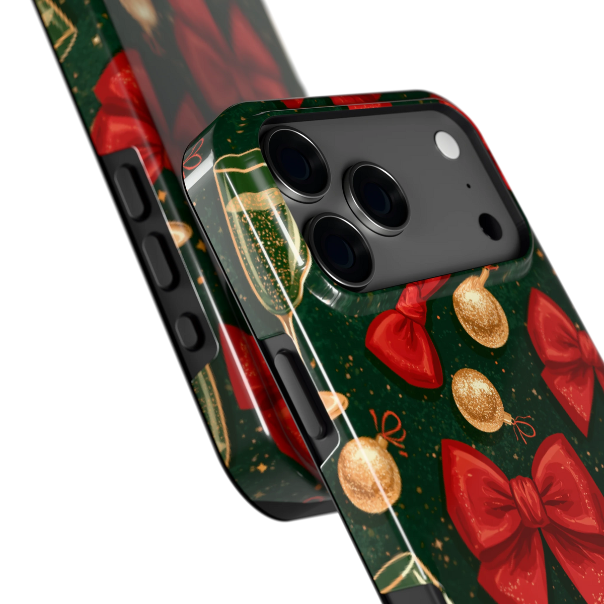 Strikken en bubbels hoesje voor iPhone 17 Pro Max, close-up
