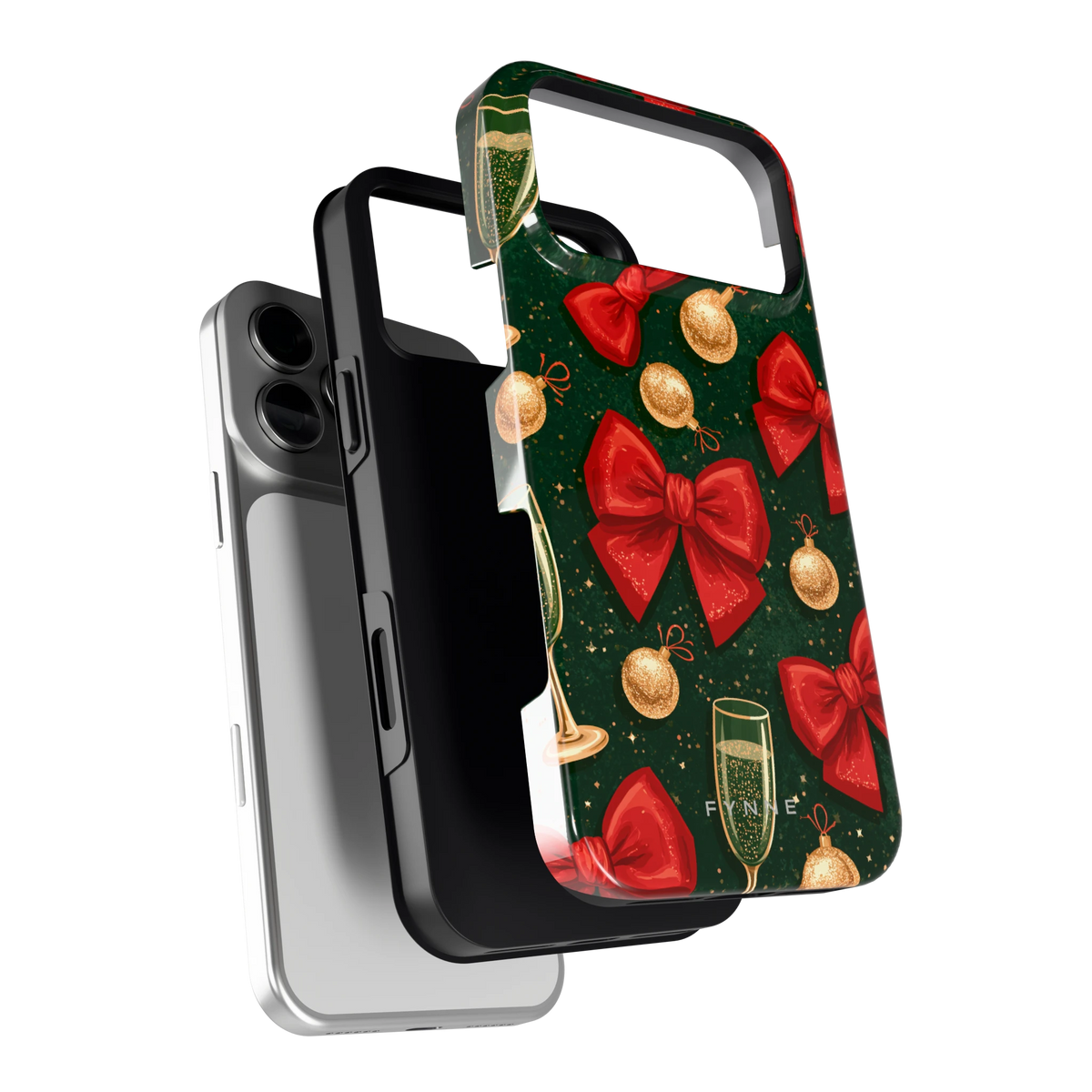 Strikken en bubbels hoesje voor iPhone 18 Pro Max, los van de telefoon