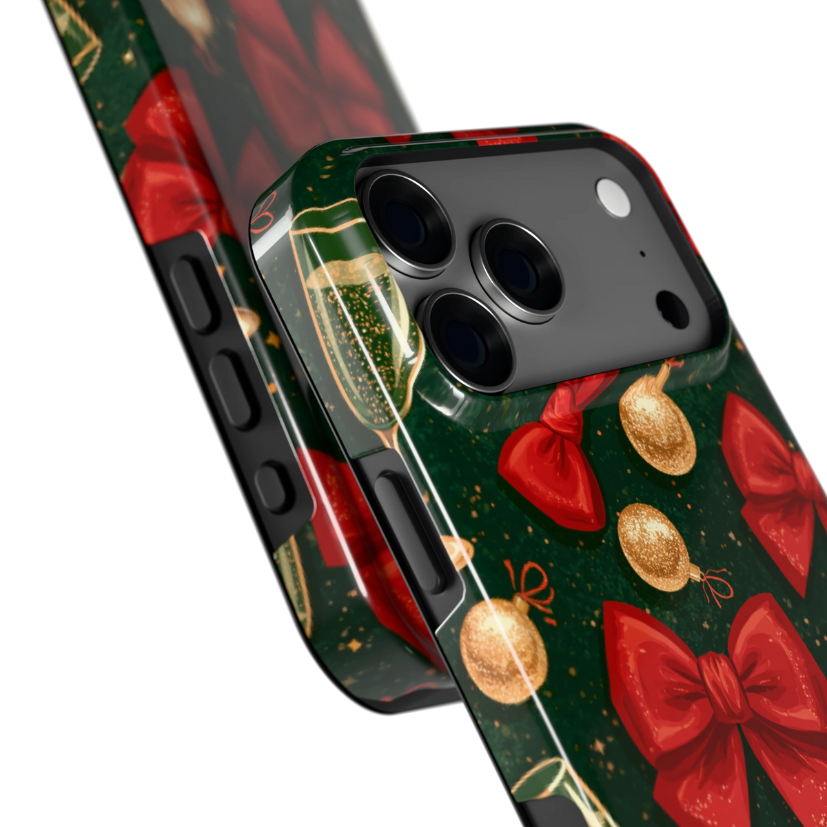 Strikken en bubbels hoesje voor iPhone 18 Pro Max, close-up