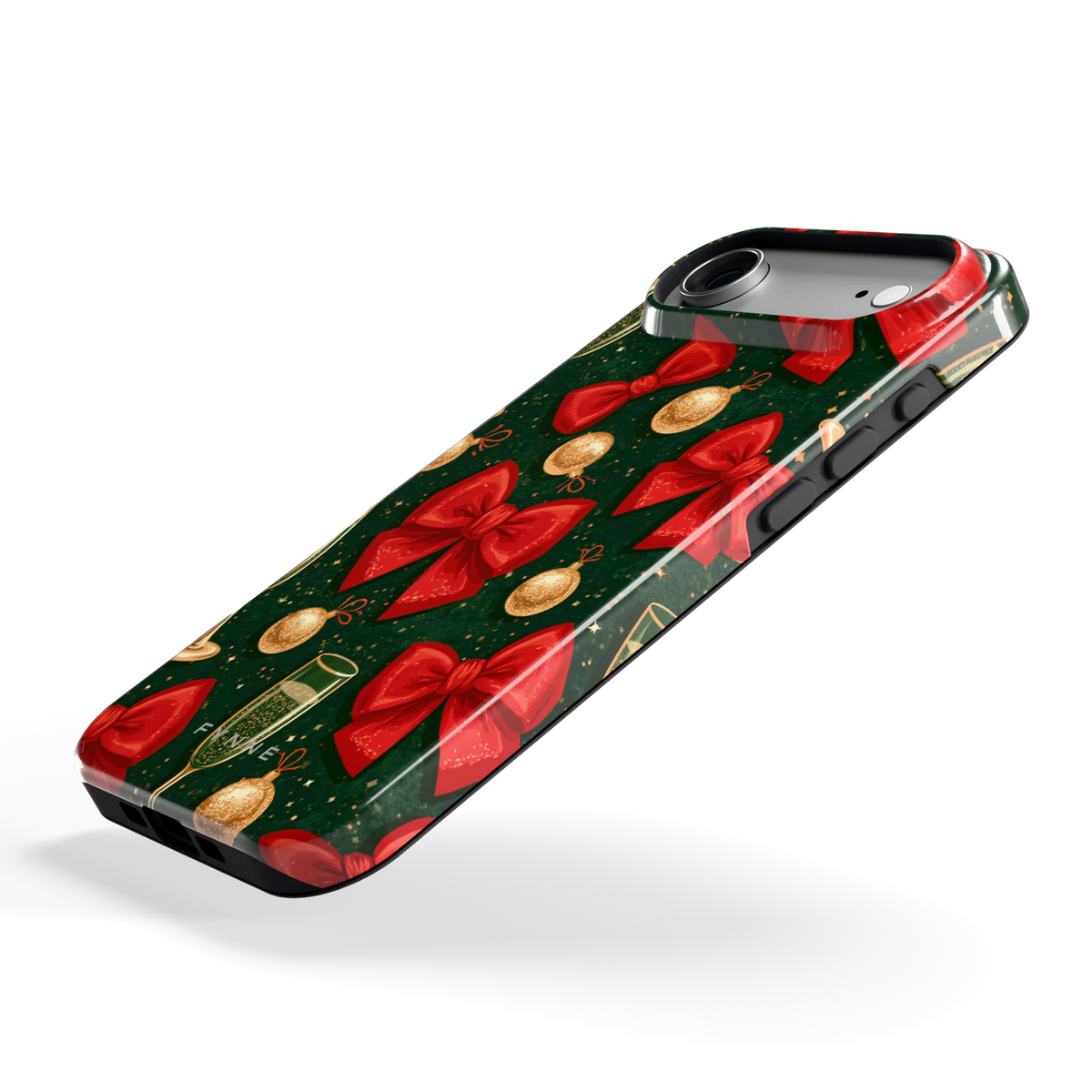 Strikken en bubbels hoesje voor iPhone Air, schuin
