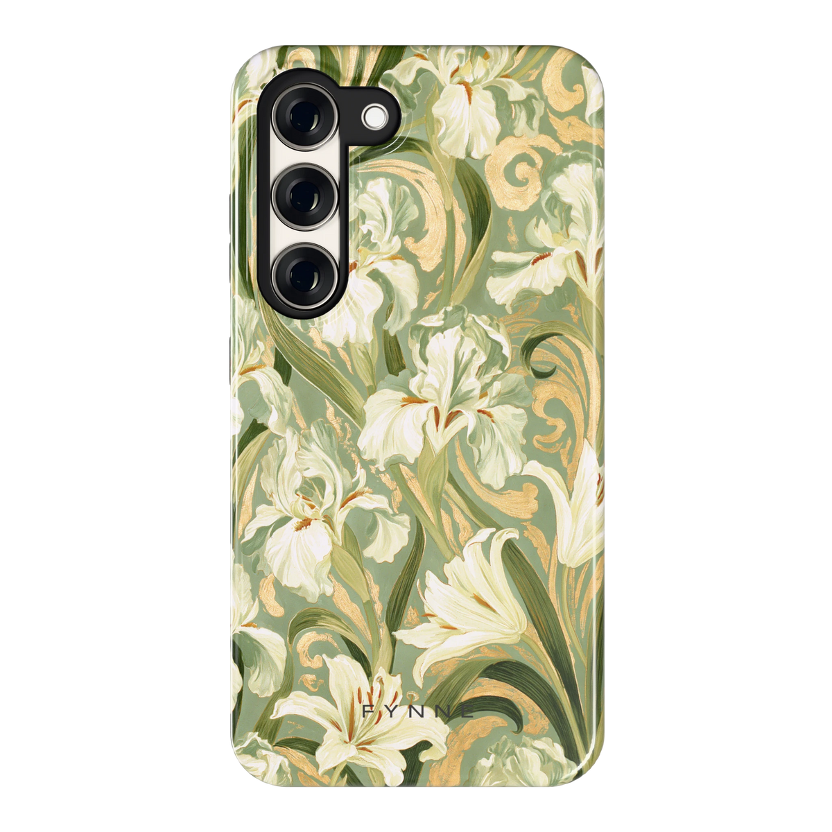 Verguld Irissenveld hoesje voor Galaxy S23, achterkant