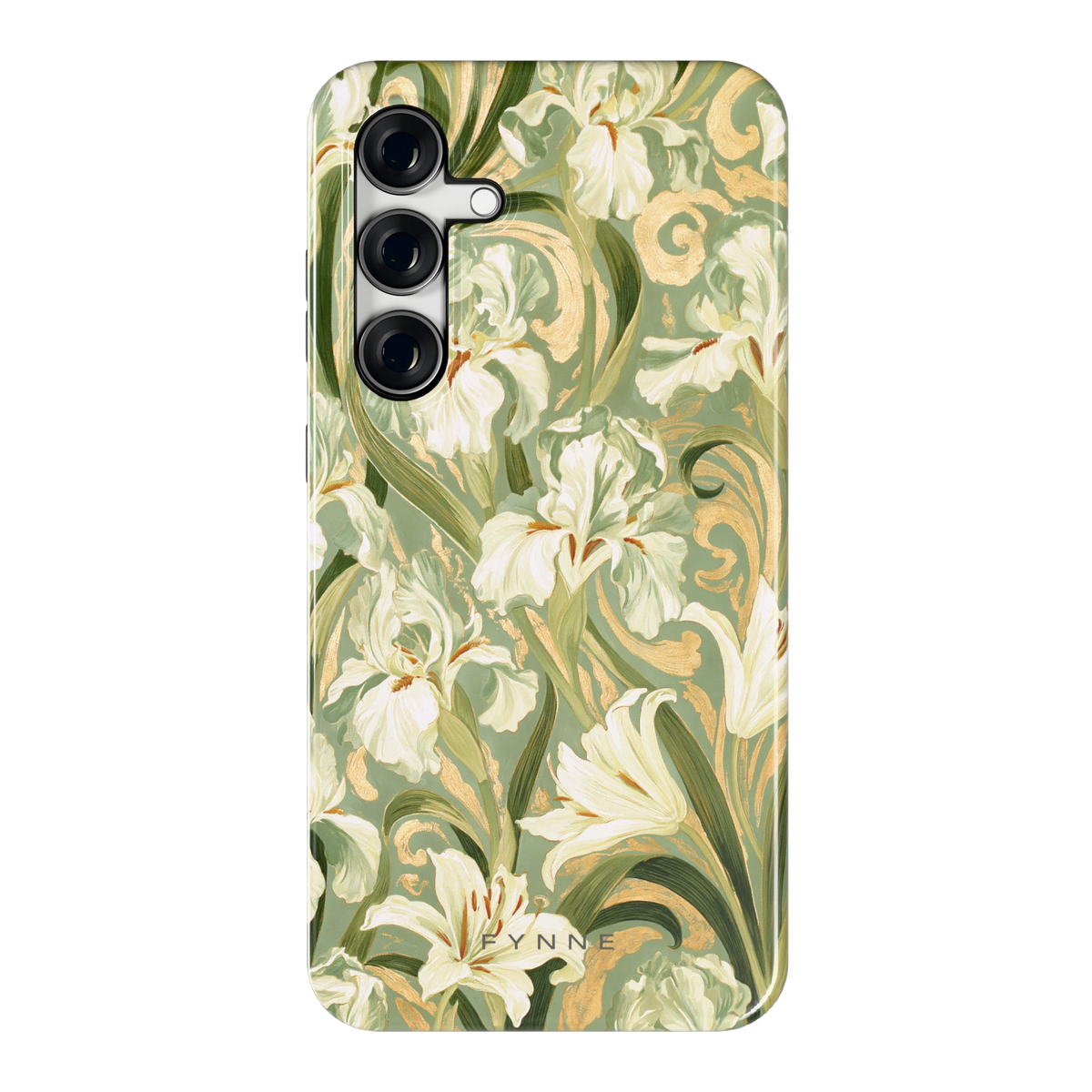 Verguld Irissenveld hoesje voor Galaxy S24 FE, achterkant