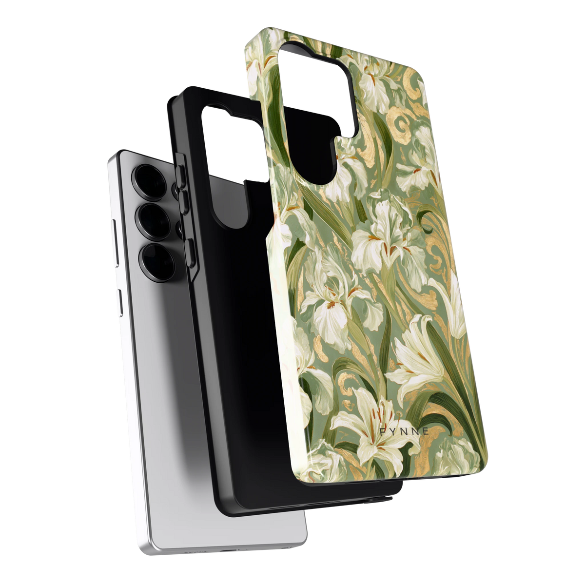 Verguld Irissenveld hoesje voor Galaxy S25 Ultra, los van de telefoon
