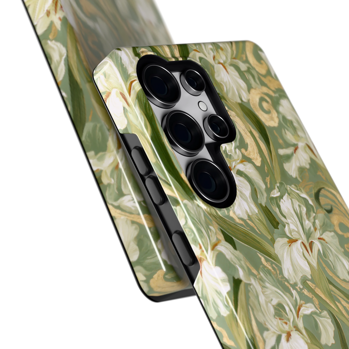 Verguld Irissenveld hoesje voor Galaxy S25 Ultra, close-up
