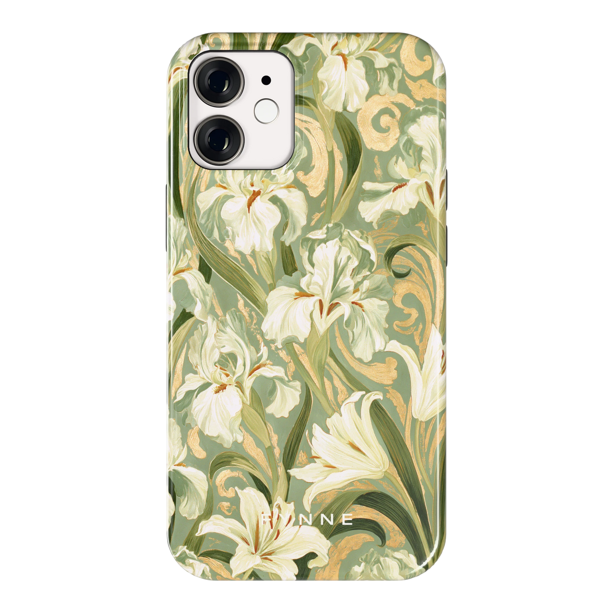Verguld Irissenveld hoesje voor iPhone 12 mini, achterkant