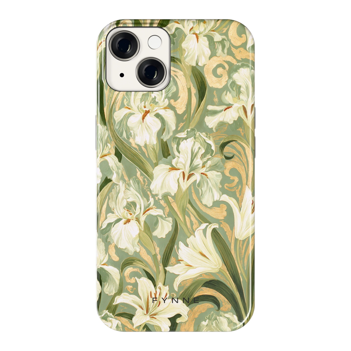 Verguld Irissenveld hoesje voor iPhone 14, achterkant