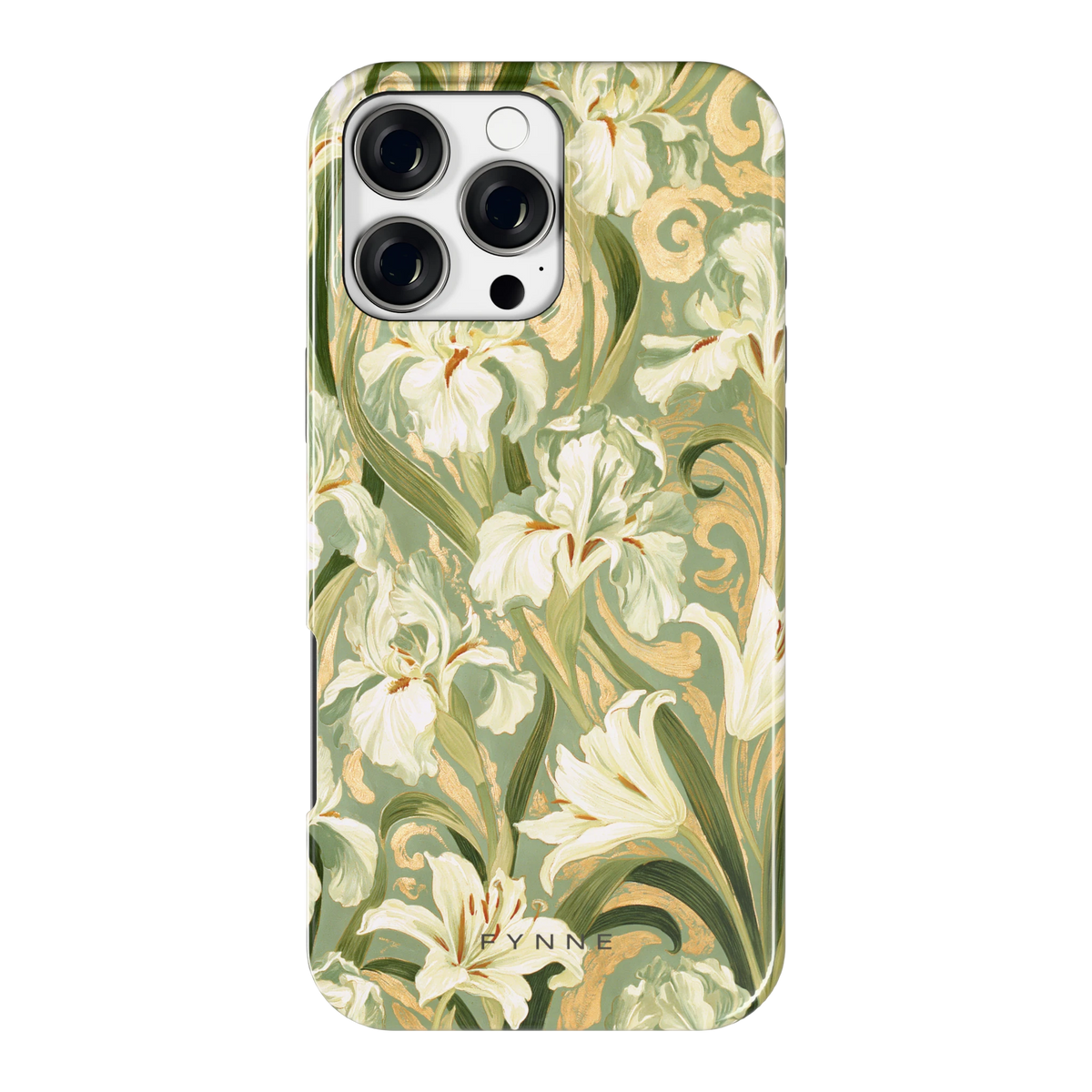 Verguld Irissenveld hoesje voor iPhone 16 Pro Max, achterkant