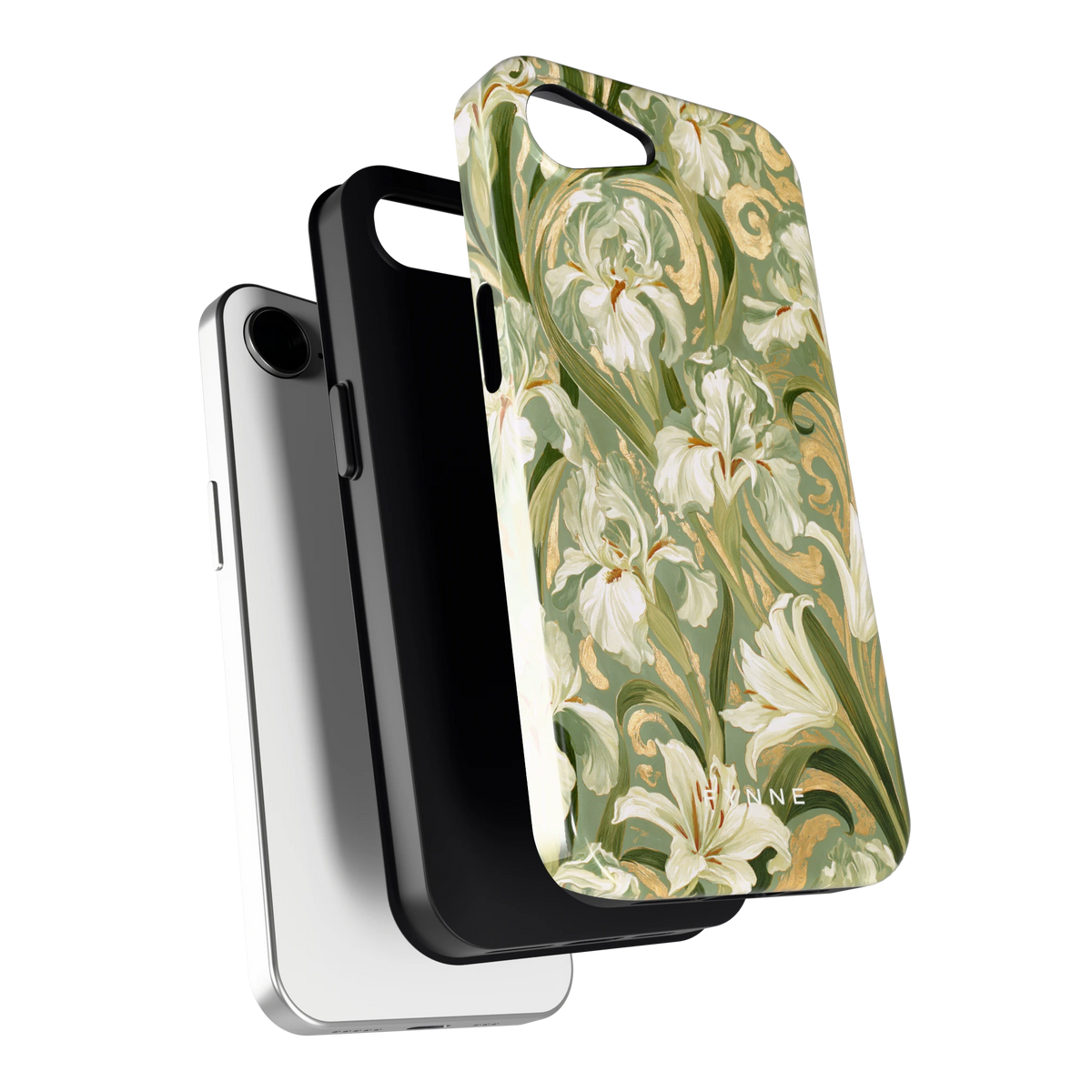 Verguld Irissenveld hoesje voor iPhone 16e, los van de telefoon