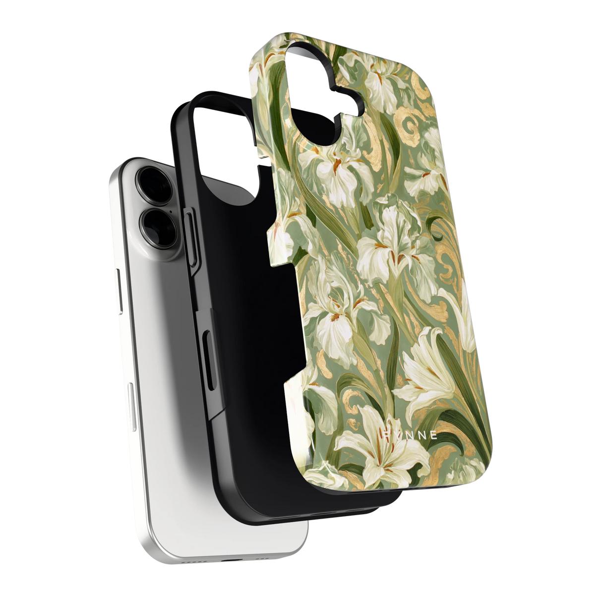 Verguld Irissenveld hoesje voor iPhone 17, los van de telefoon