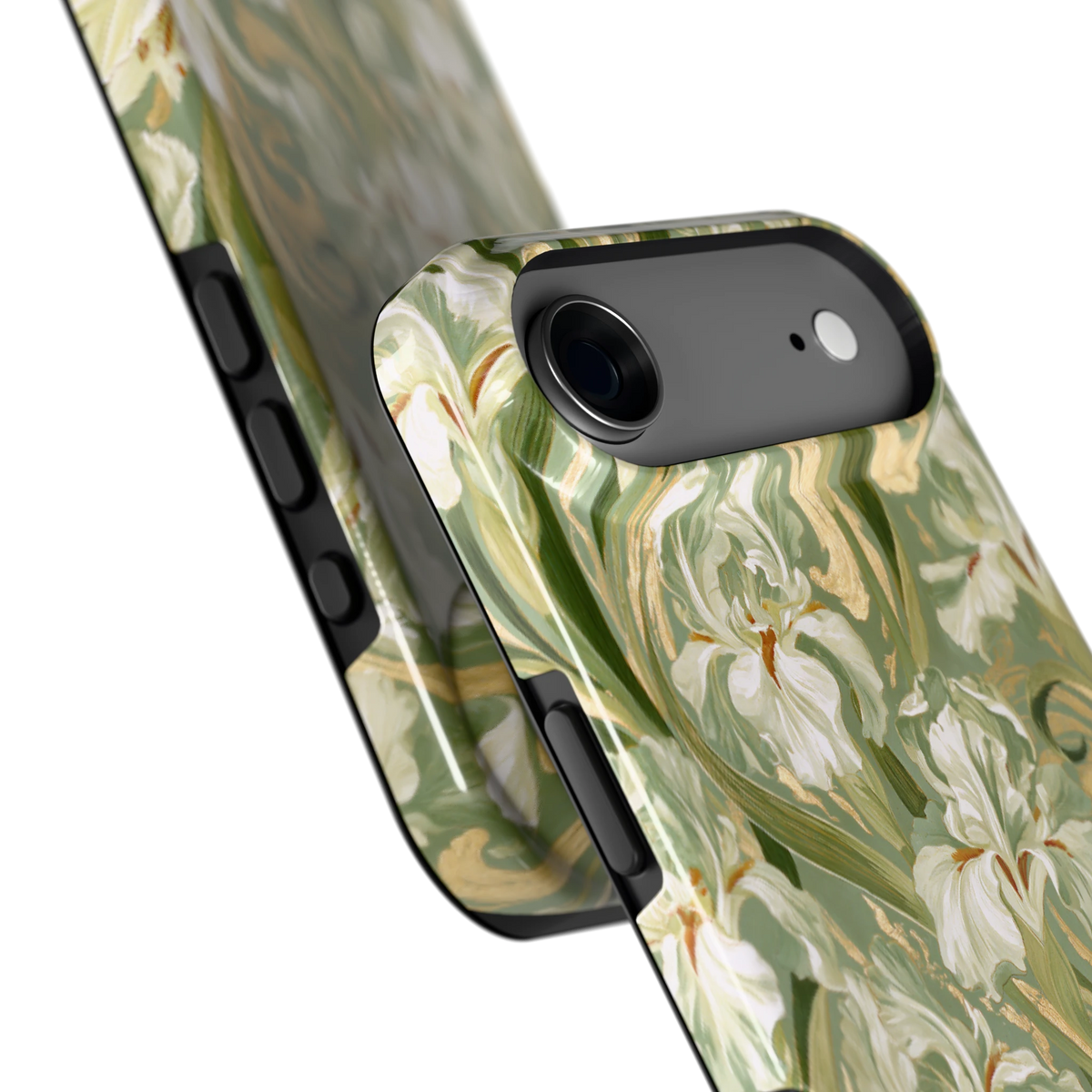 Verguld Irissenveld hoesje voor iPhone Air, close-up