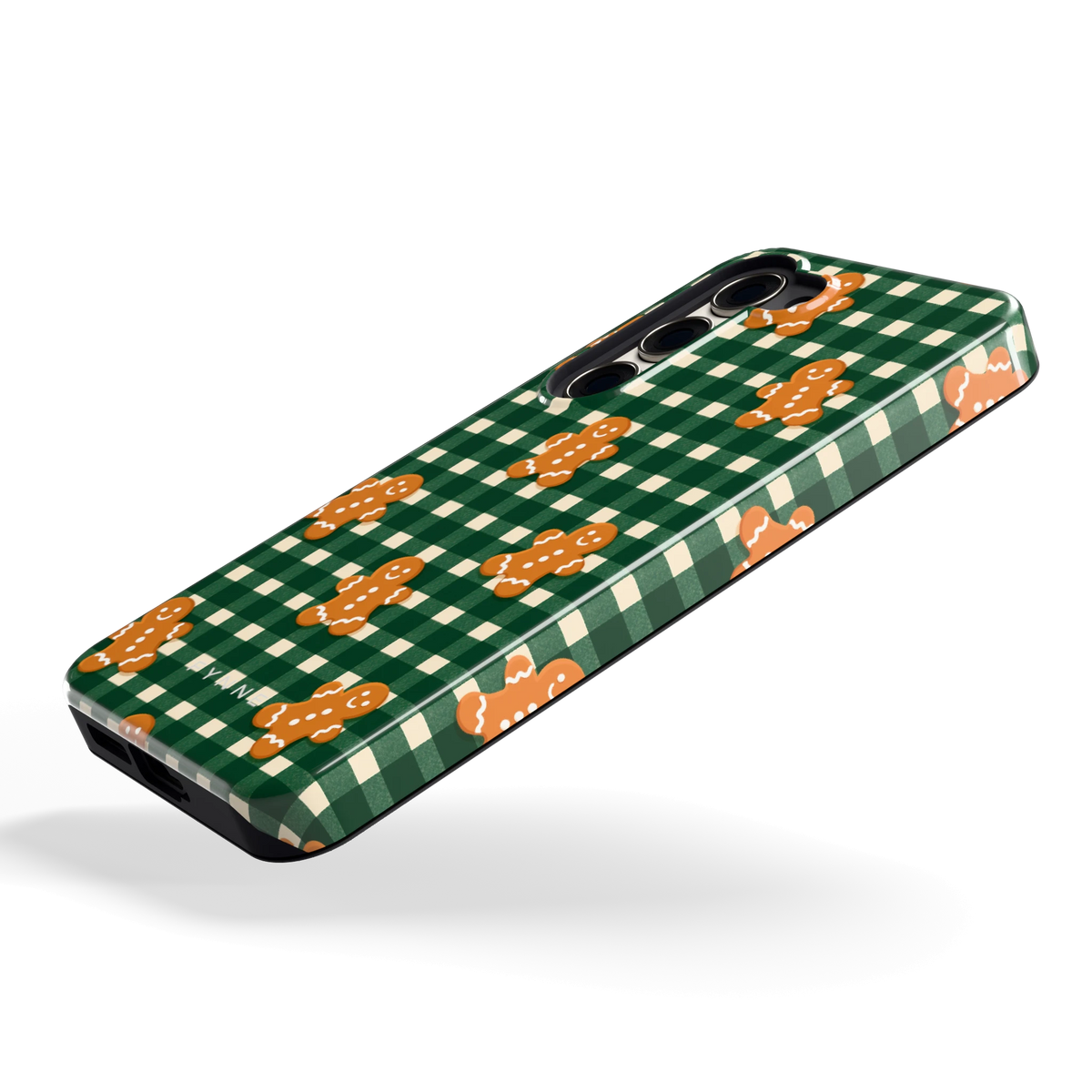 Peperkoek Ruit hoesje voor Galaxy S23, schuin
