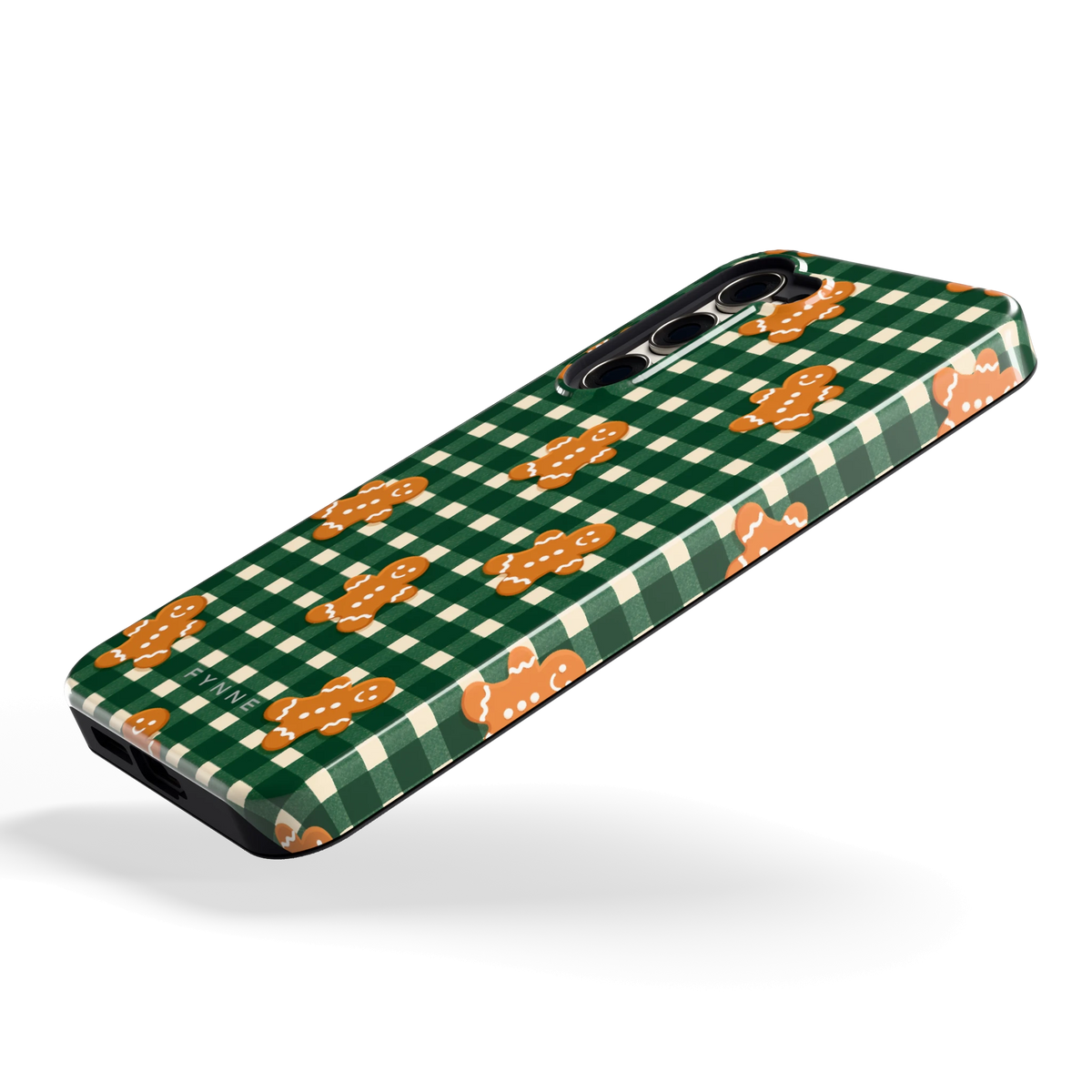 Peperkoek Ruit hoesje voor Galaxy S23+, schuin