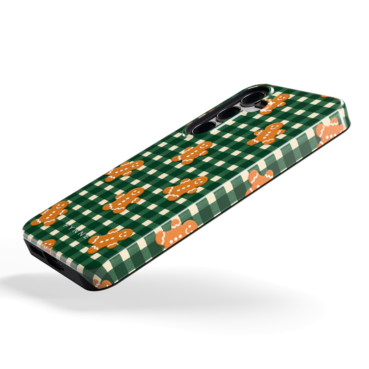 Peperkoek Ruit hoesje voor Galaxy S24, schuin