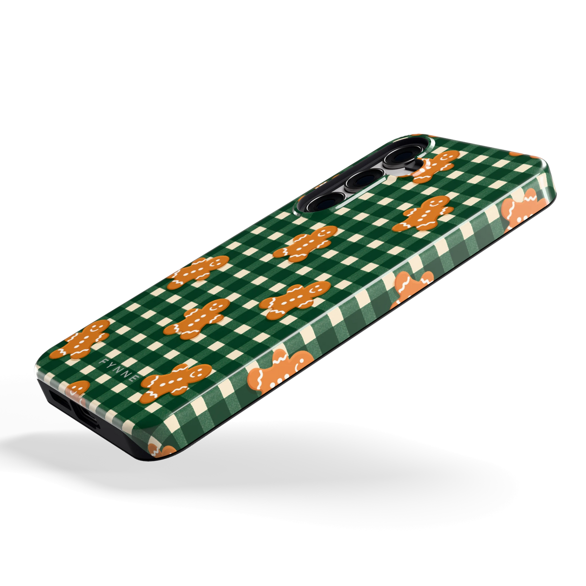 Peperkoek Ruit hoesje voor Galaxy S24+, schuin