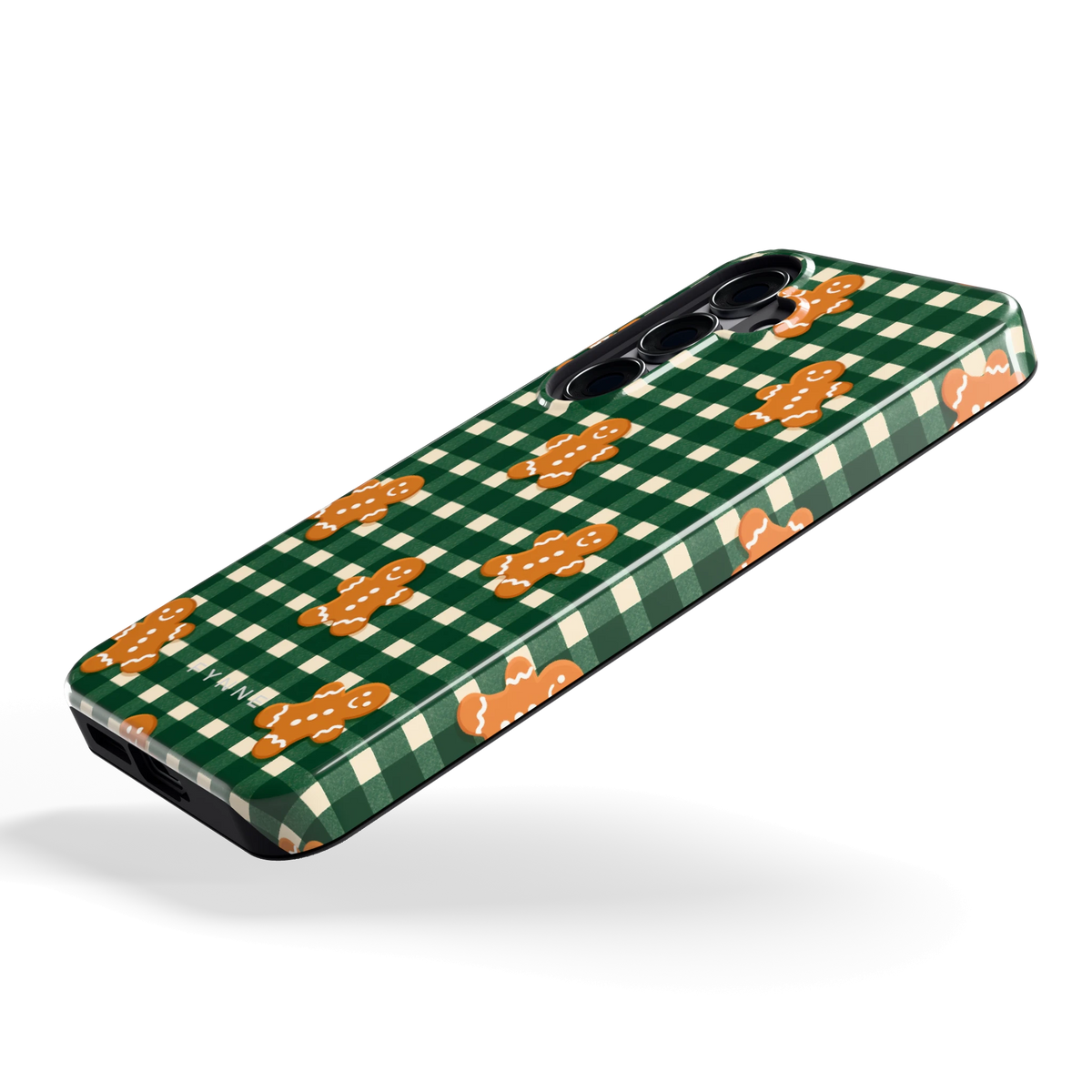 Peperkoek Ruit hoesje voor Galaxy S25, schuin