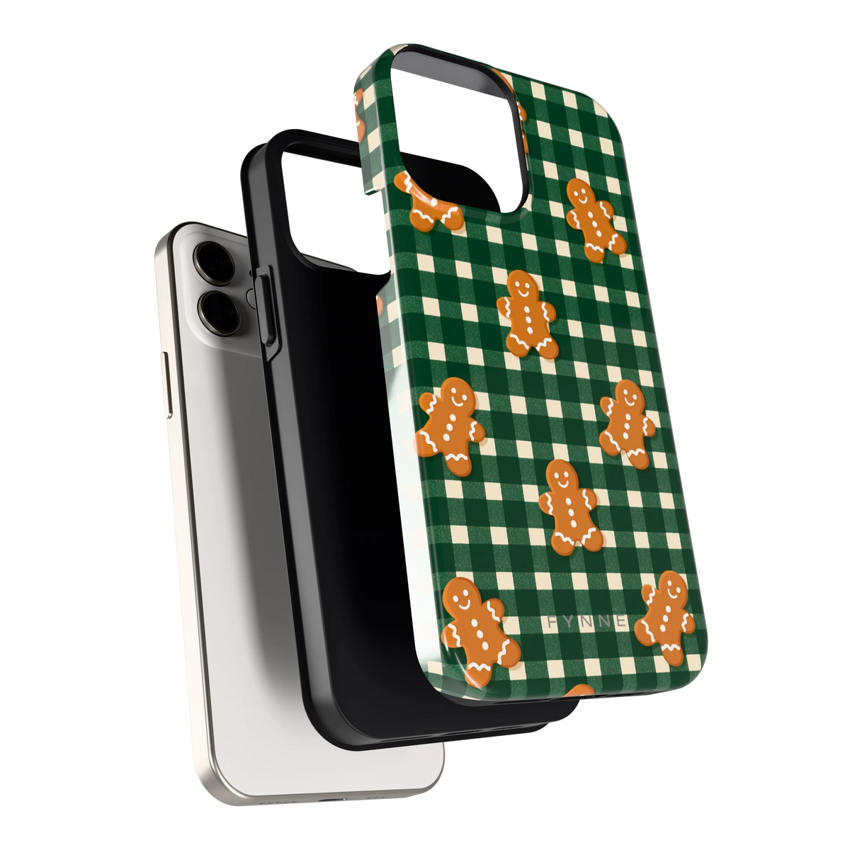 Peperkoek Ruit hoesje voor iPhone 12, los van de telefoon