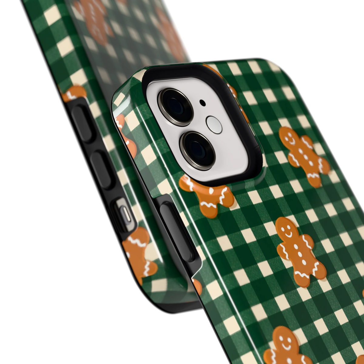 Peperkoek Ruit hoesje voor iPhone 12, close-up
