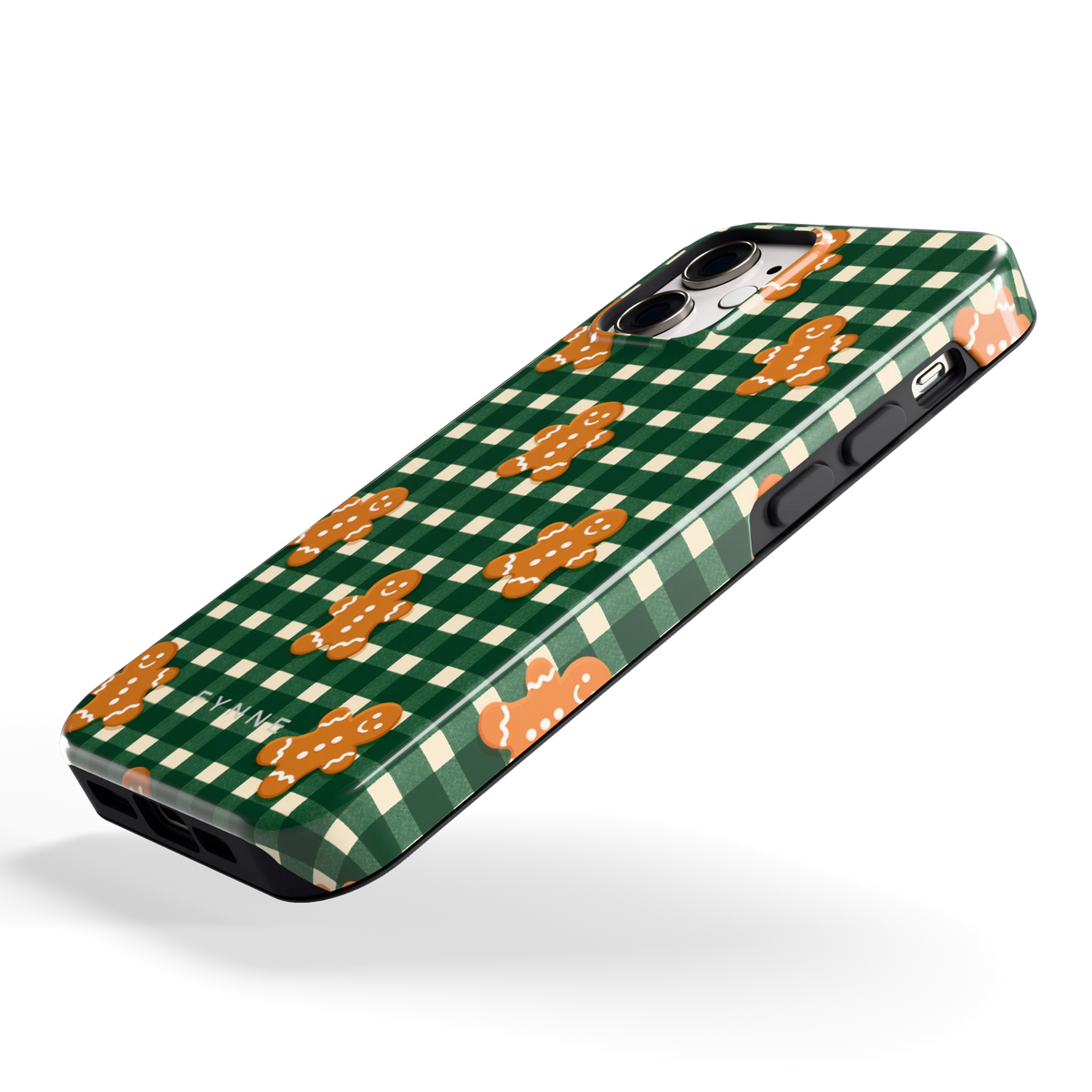 Peperkoek Ruit hoesje voor iPhone 12 mini, schuin