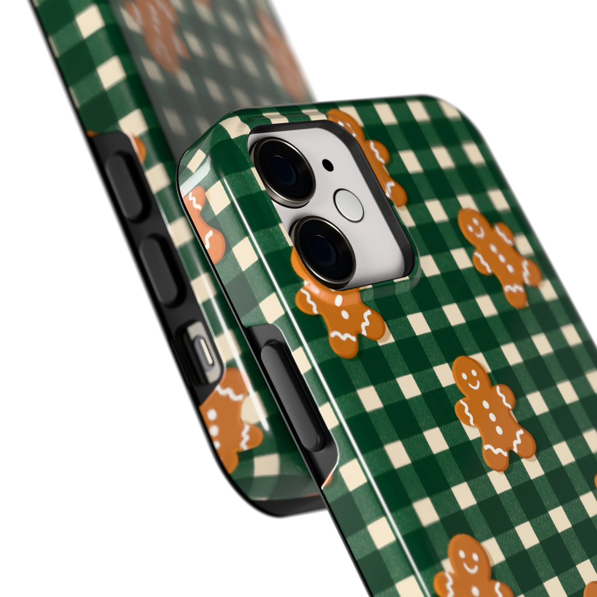 Peperkoek Ruit hoesje voor iPhone 12 mini, close-up