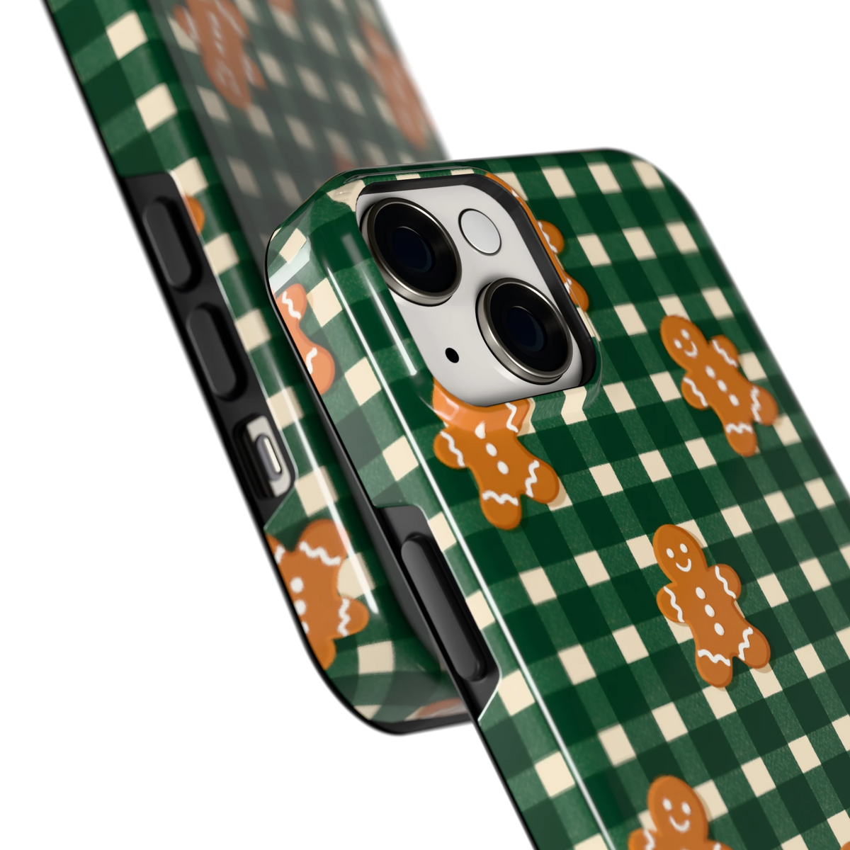 Peperkoek Ruit hoesje voor iPhone 14, close-up