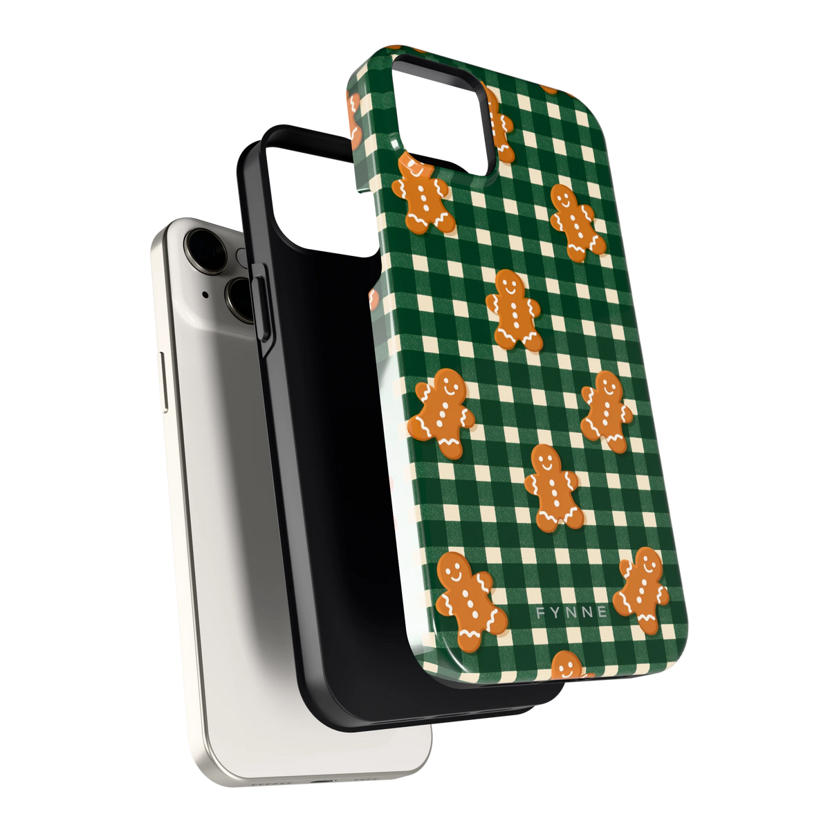 Peperkoek Ruit hoesje voor iPhone 14 Plus, los van de telefoon