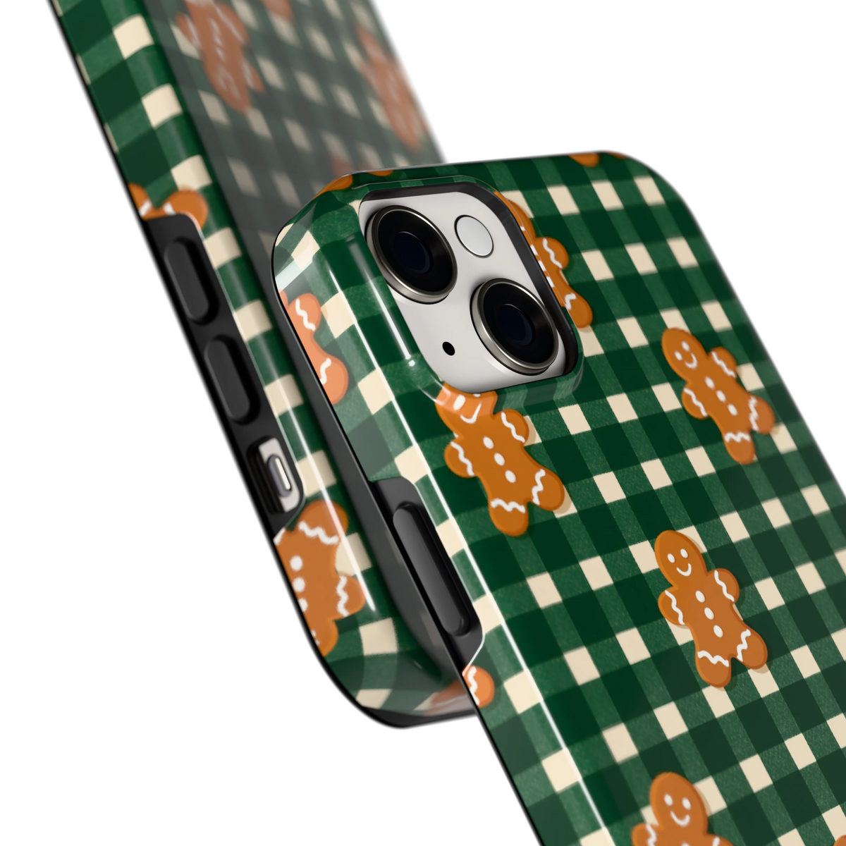 Peperkoek Ruit hoesje voor iPhone 14 Plus, close-up