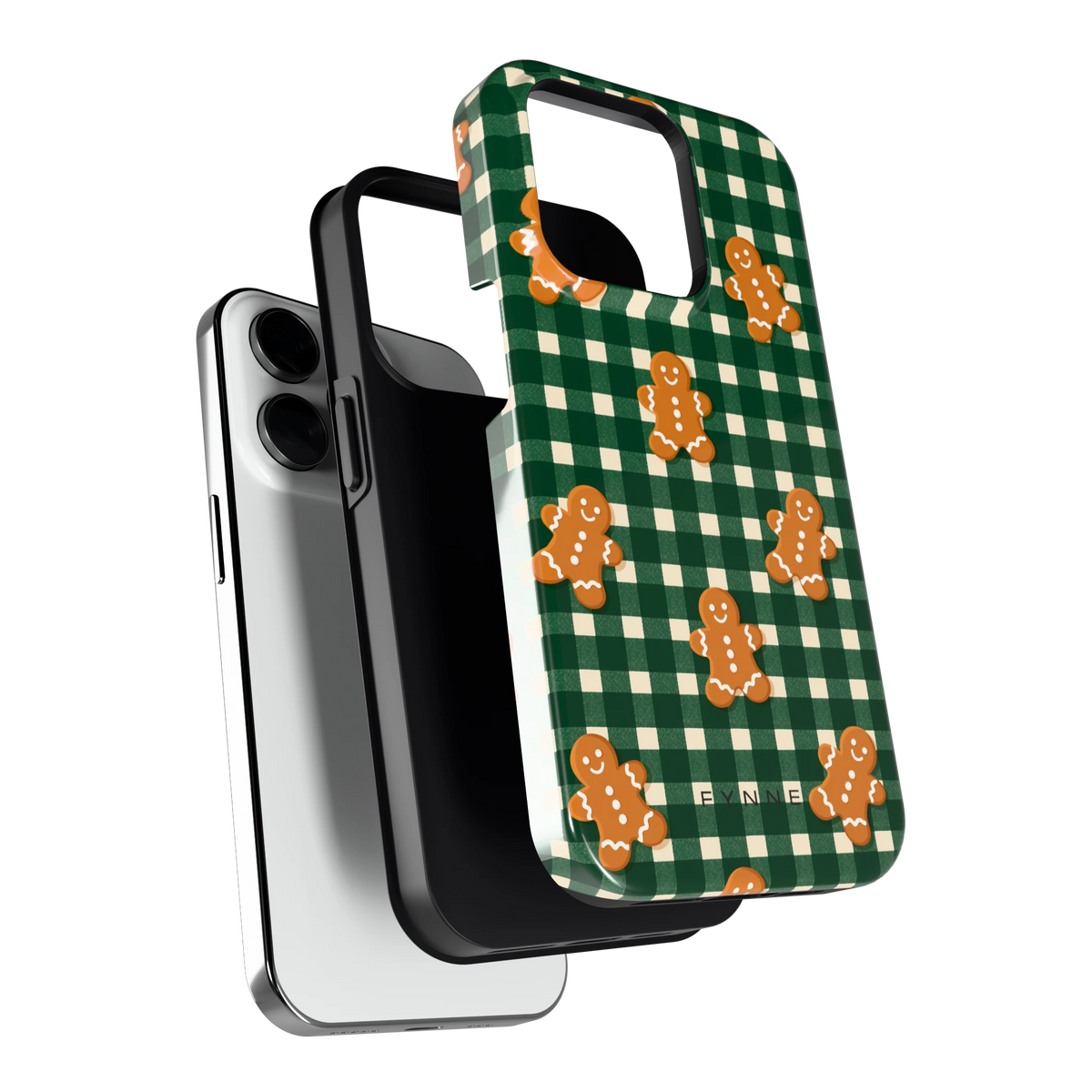 Peperkoek Ruit hoesje voor iPhone 14 Pro, los van de telefoon