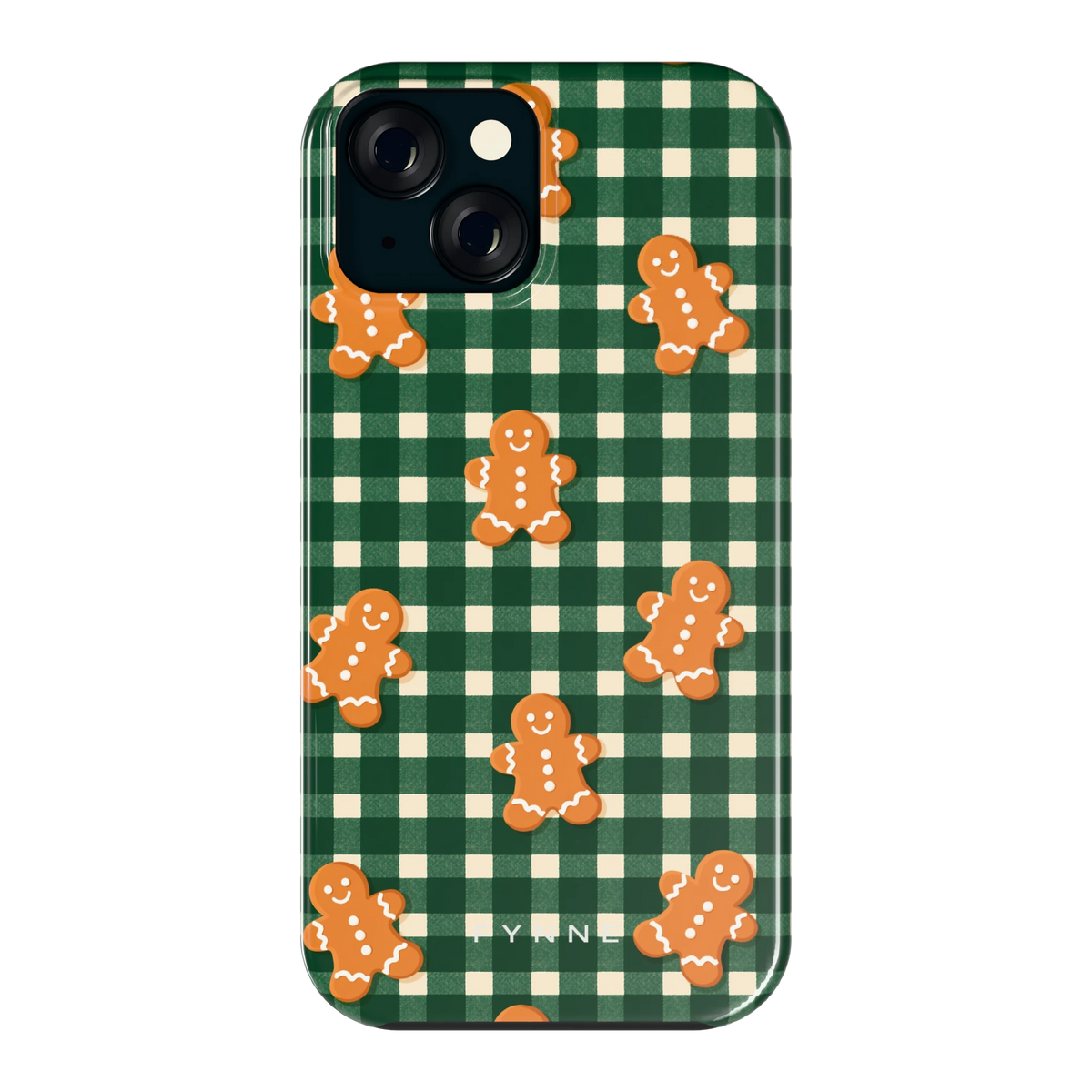 Peperkoek Ruit hoesje voor iPhone 15, achterkant