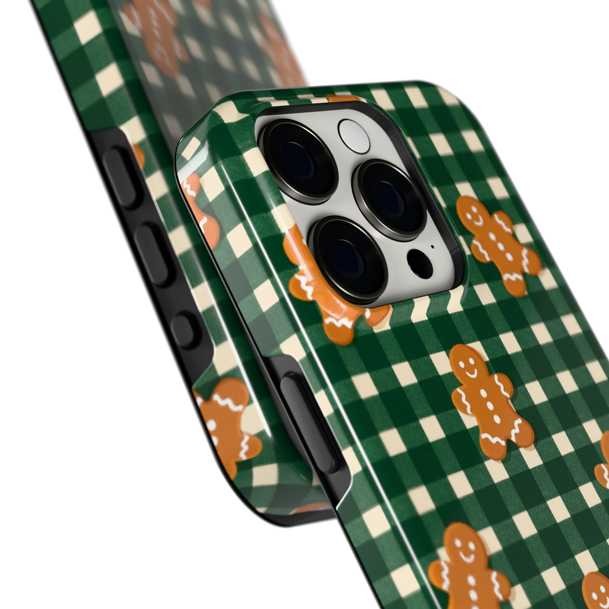Peperkoek Ruit hoesje voor iPhone 15 Pro, close-up