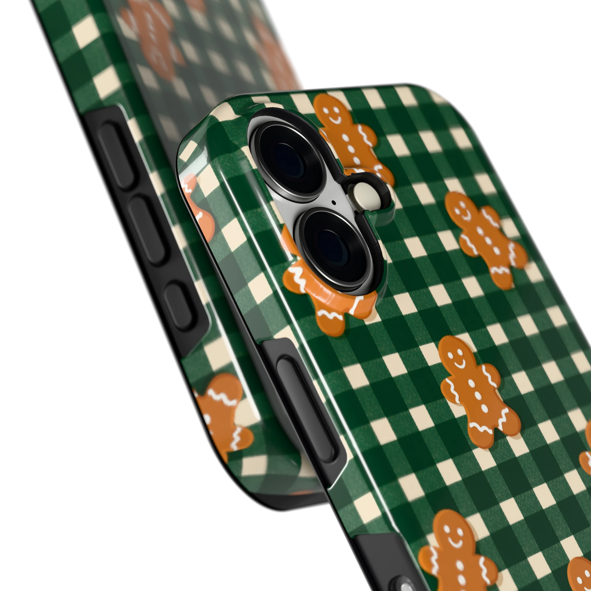 Peperkoek Ruit hoesje voor iPhone 16, close-up