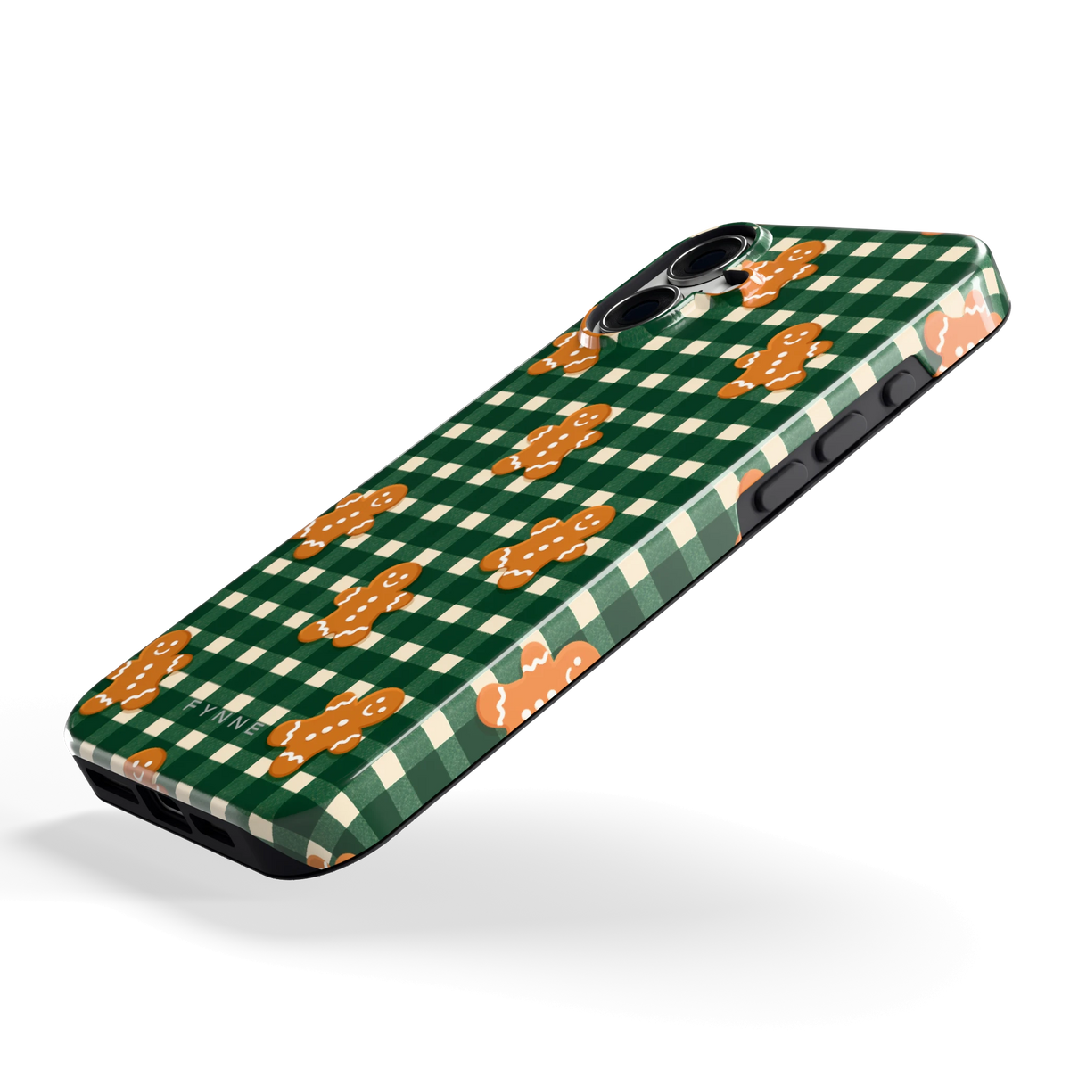 Peperkoek Ruit hoesje voor iPhone 16 Plus, schuin