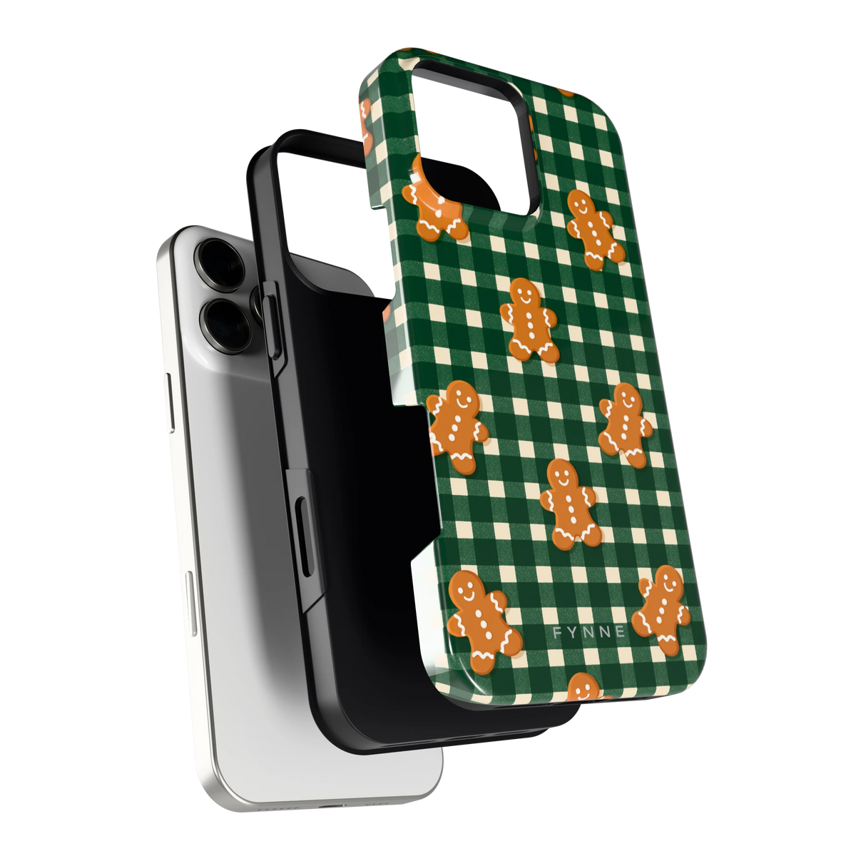 Peperkoek Ruit hoesje voor iPhone 16 Pro Max, los van de telefoon