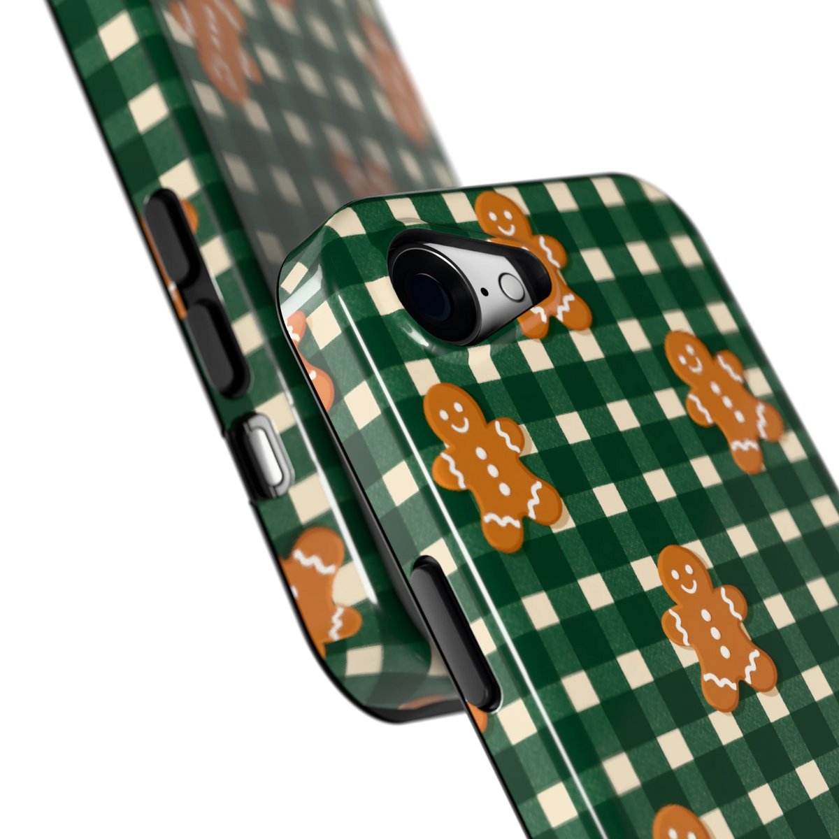 Peperkoek Ruit hoesje voor iPhone 16e, close-up