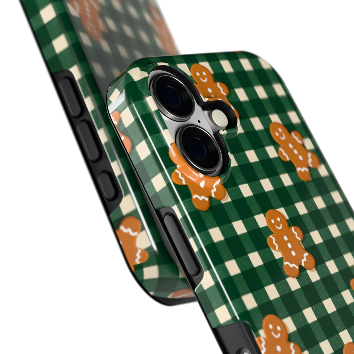 Peperkoek Ruit hoesje voor iPhone 17, close-up
